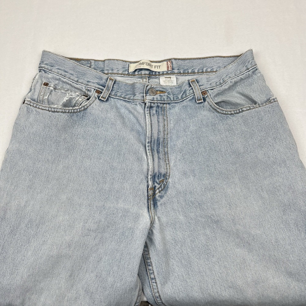 Vintage Levi's‎ 560 Loose Fit Straight Leg Jeans 36x34 Med Wash Blue Distressed